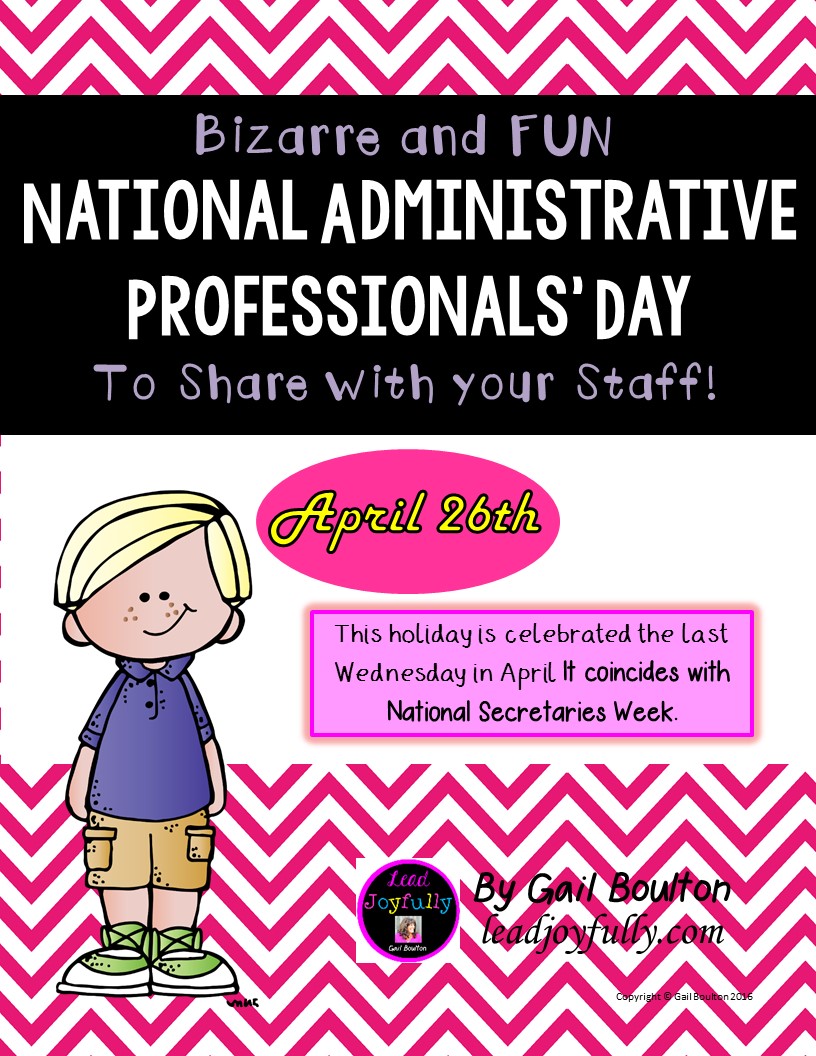National Administrative Professionals’ Day (April 26, 2017)