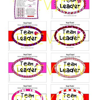 Valentine Team Leader Headbands or Badges – Set 2 | Lead Joyfully