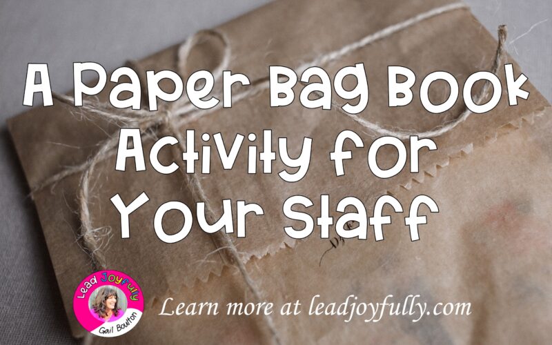 A Paper Bag Book Activity for Your Staff
