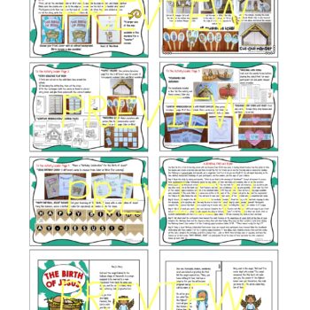THE BIRTH OF JESUS Mini Book with TEN Hands-On Activities: Joyful ...