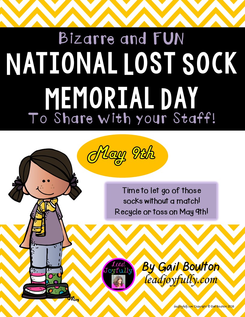 National lost sock memorial day may 9th 