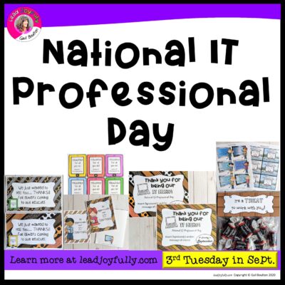 National IT Professional Day (3rd Tuesday in September) | Lead Joyfully