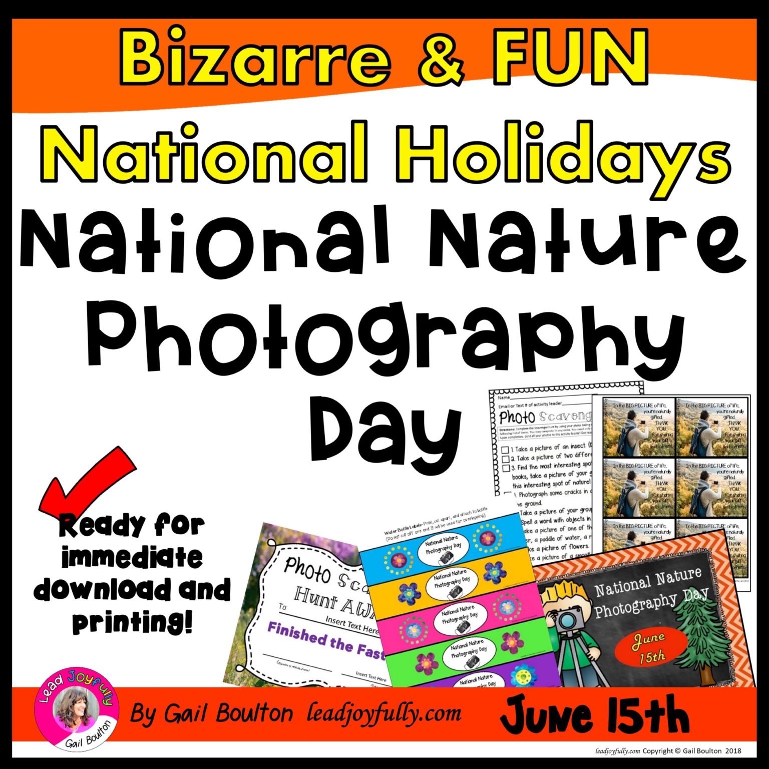 National Nature Photography Day (June 15th) Lead Joyfully