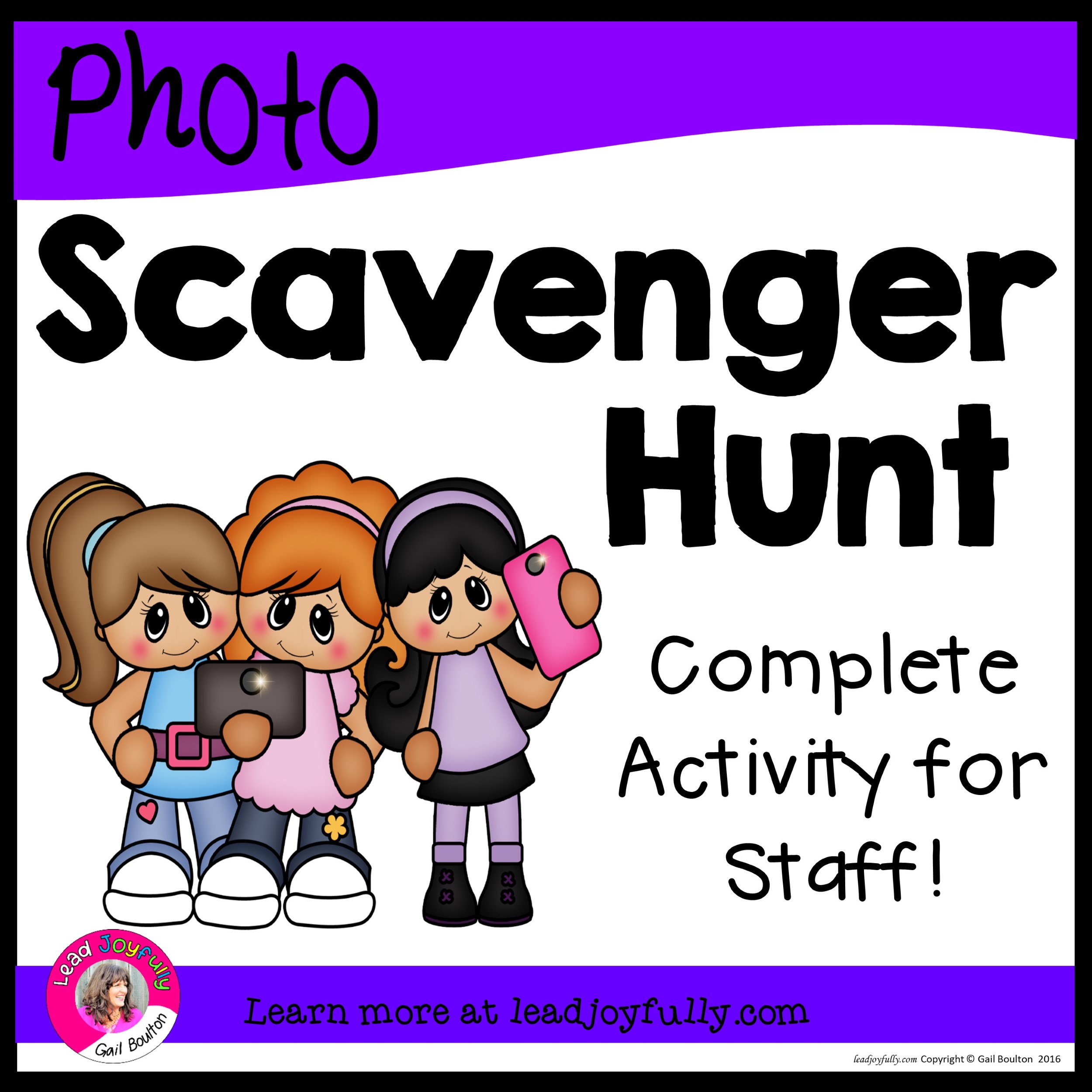 girl scavenger hunt clip art