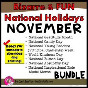 11 NOVEMBER Bizarre and Fun National Holidays