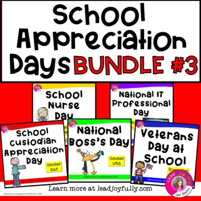 School Appreciation Days BUNDLE #3 | Lead Joyfully