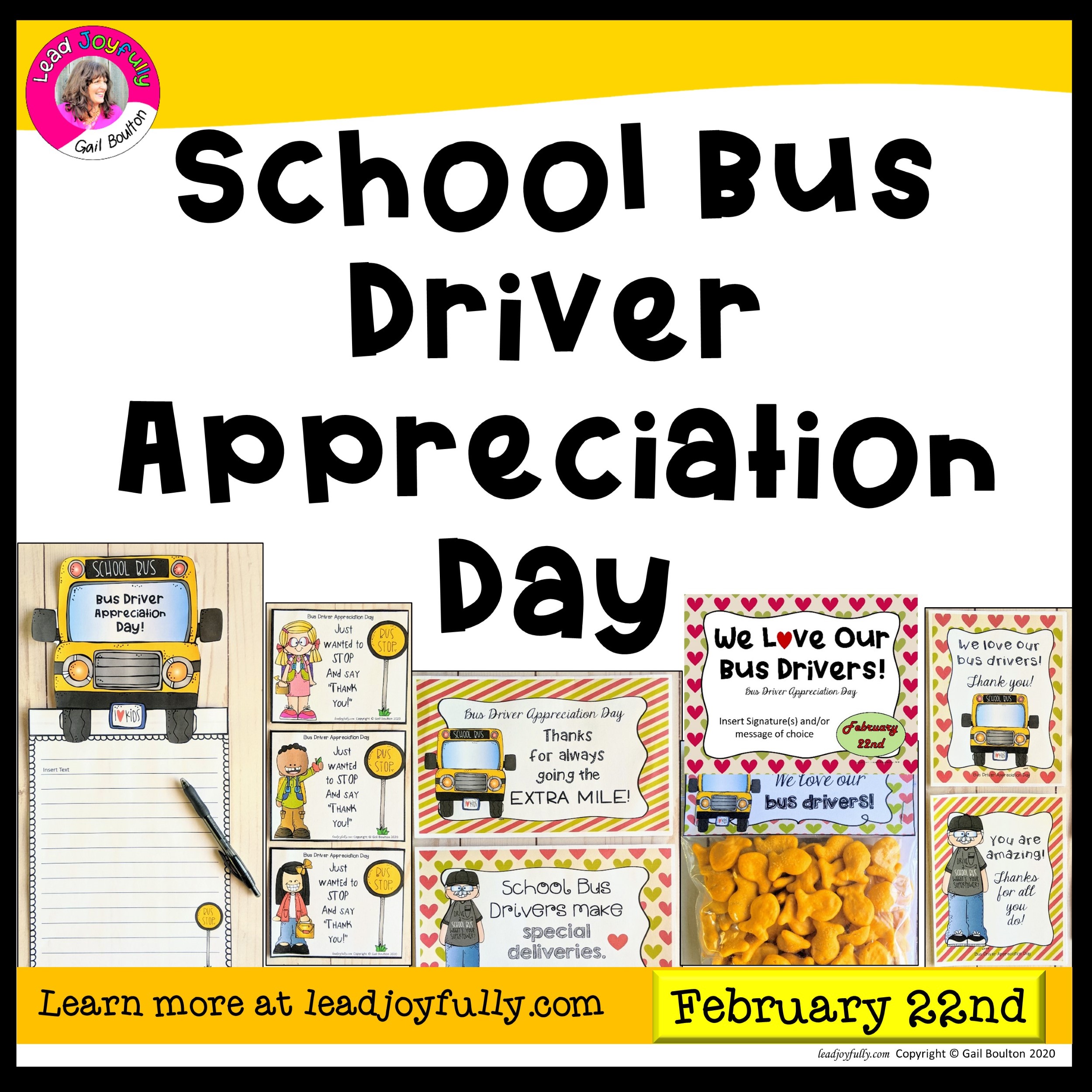 Bus Driver Appreciation Day February 22nd Lead Joyfully