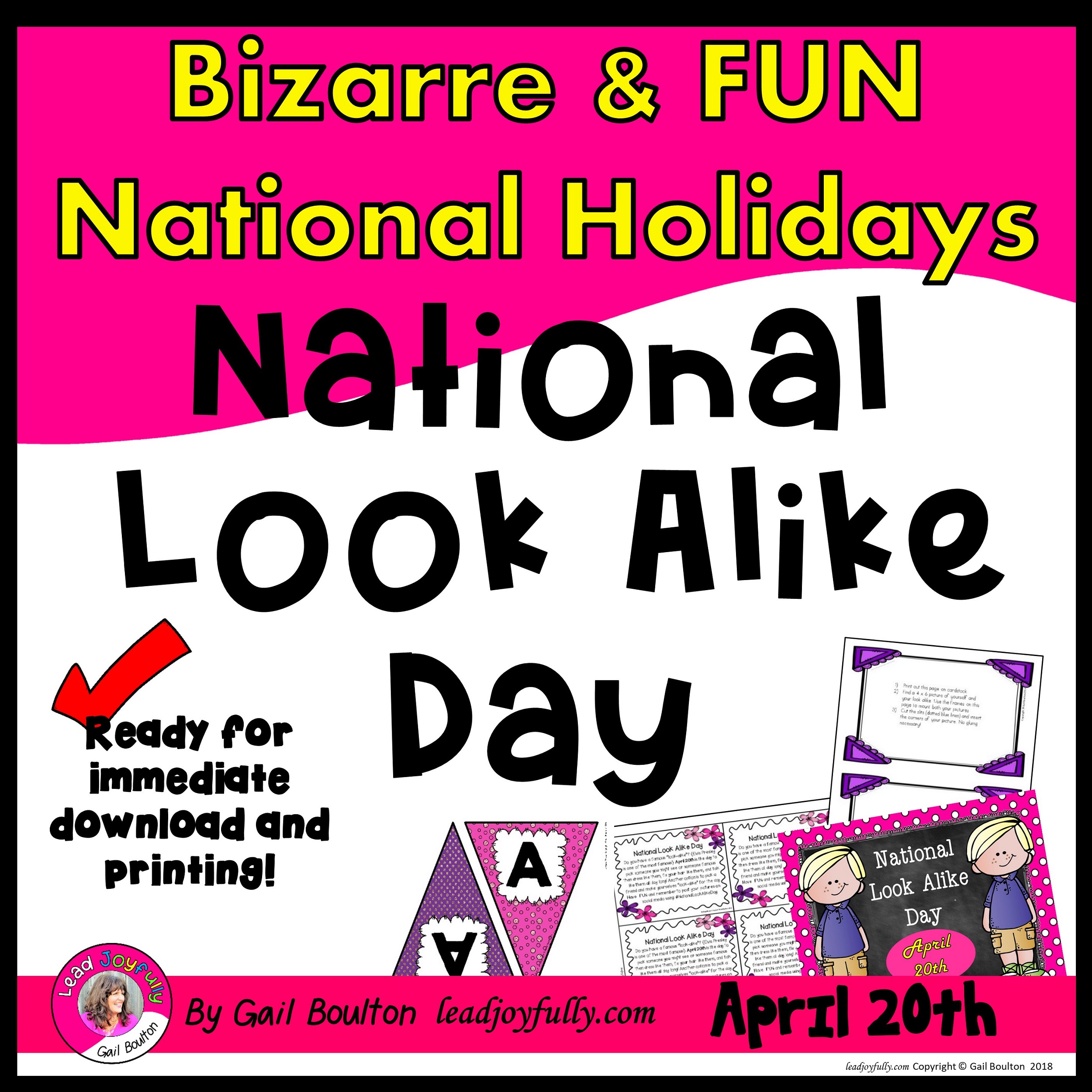 National Look Alike Day (April 20th) | Lead Joyfully