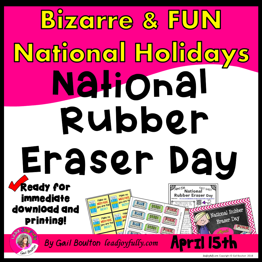 National Rubber Eraser Day (April 15th)