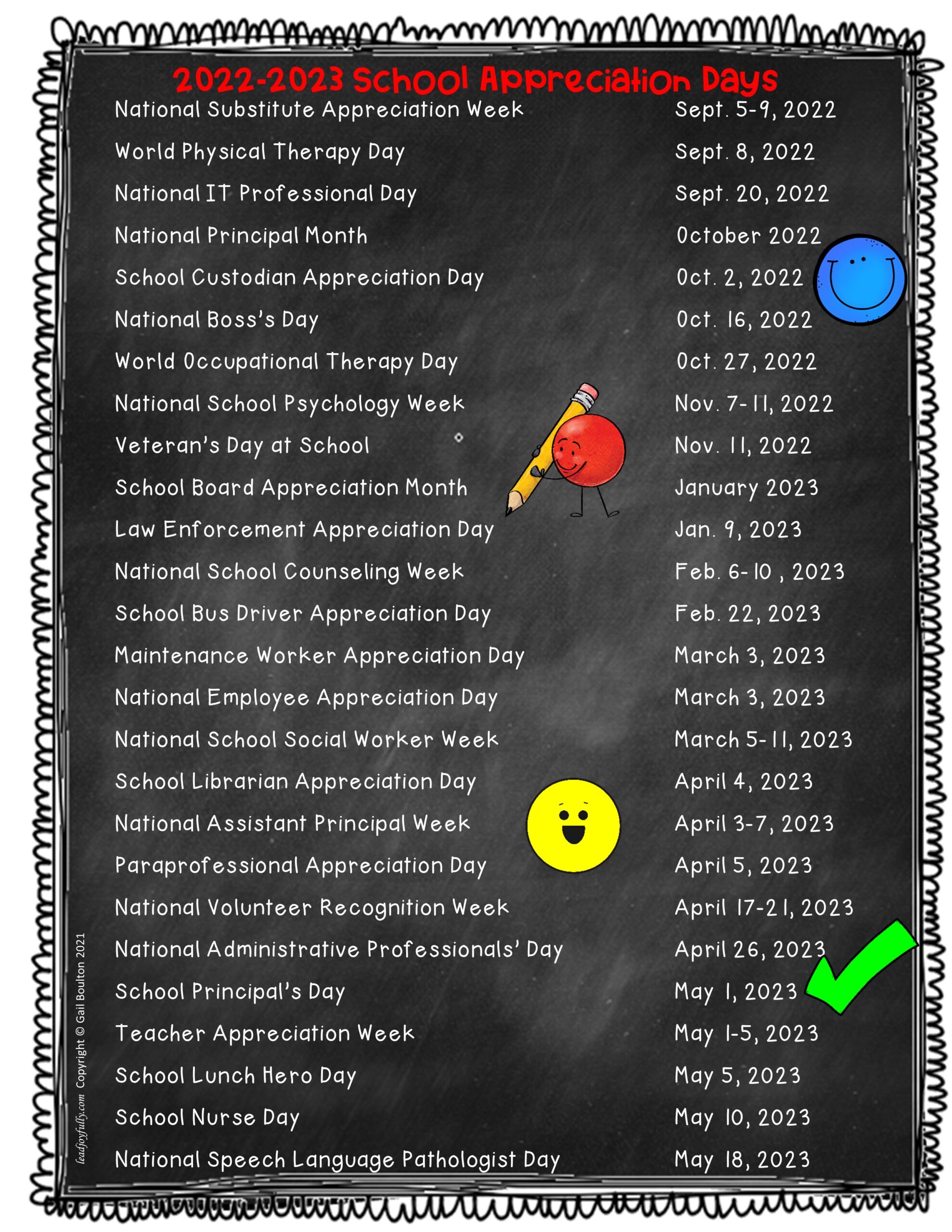 School Appreciation Days 20222023 Lead Joyfully