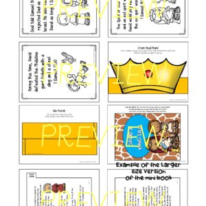 DAVID and KING SAUL Mini Book with FIVE Hands-On Activities: Joyful ...