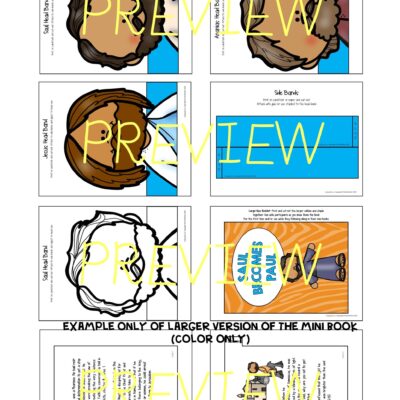 Saul Becomes Paul Mini Book With Six Hands-on Activities: Joyful Living 