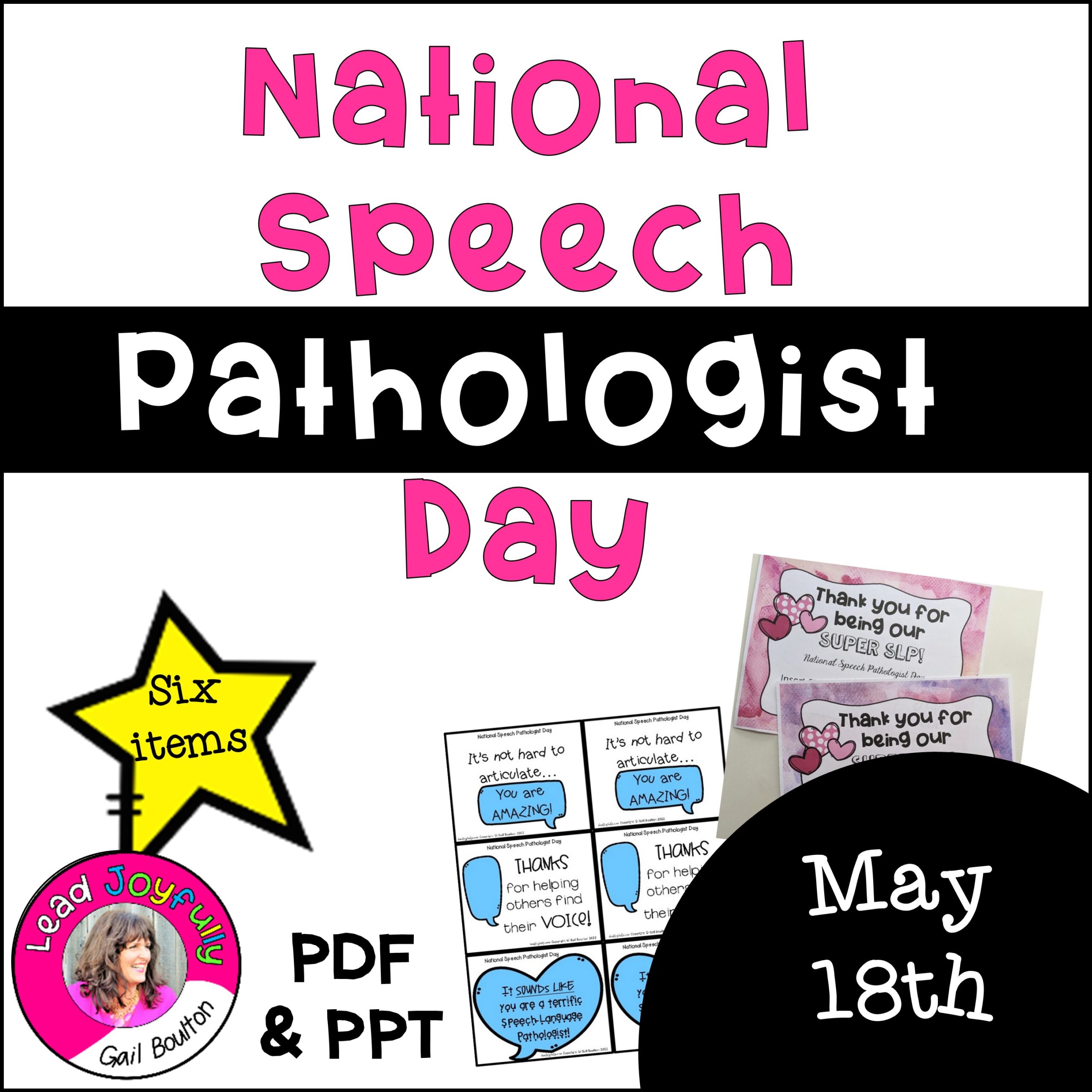 National Speech Pathologist Day (May 18th)