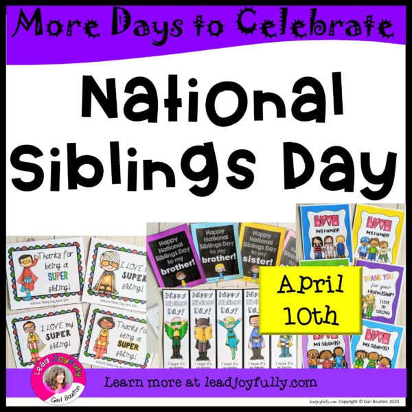 National Siblings Day (April 10th)