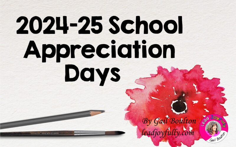 School Appreciation Days 2024-2025