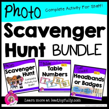 Photo Scavenger Hunt for Staff (COMPLETE BUNDLE) | Lead Joyfully