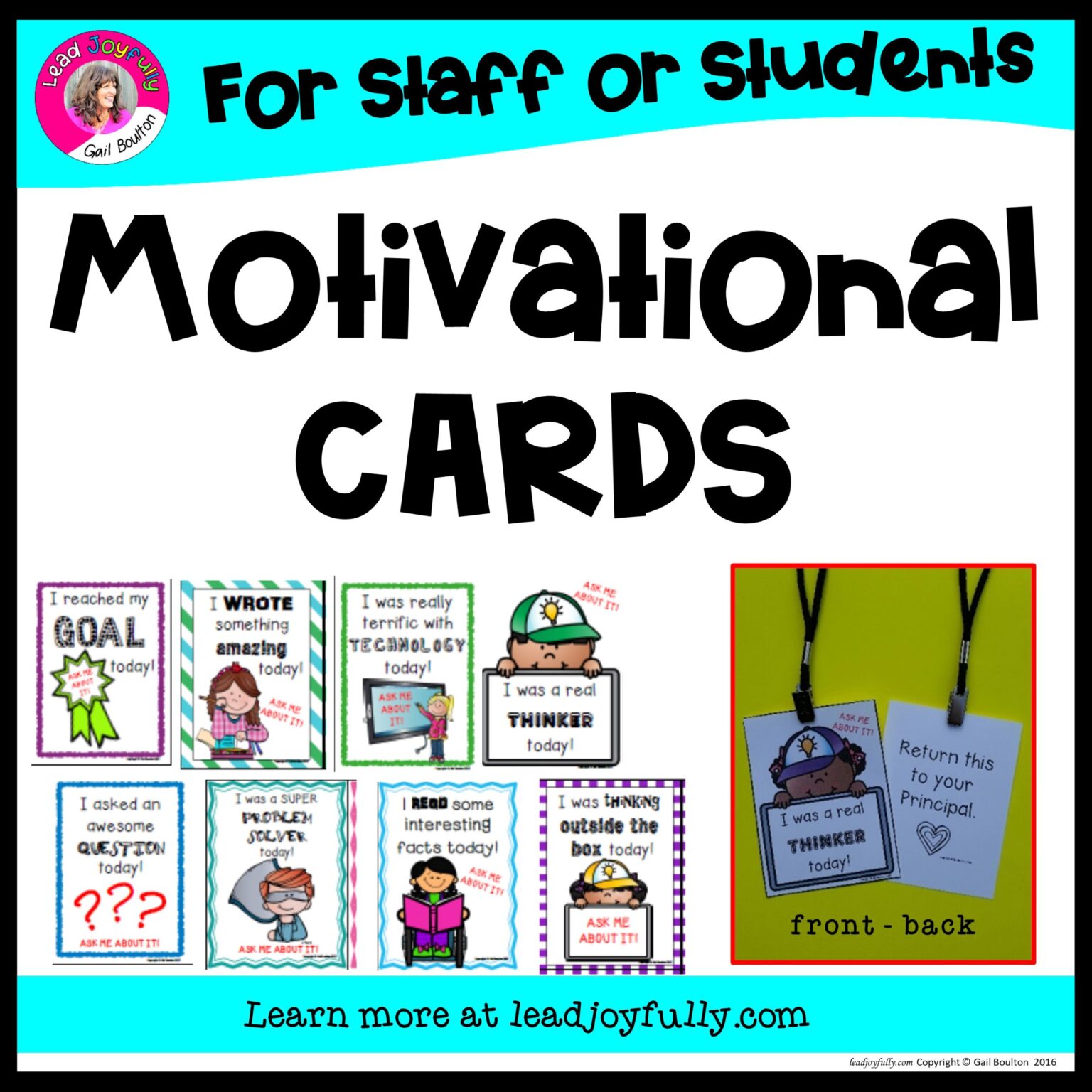 3 Ways To Use Motivational Cards for Staff and Students | Lead Joyfully