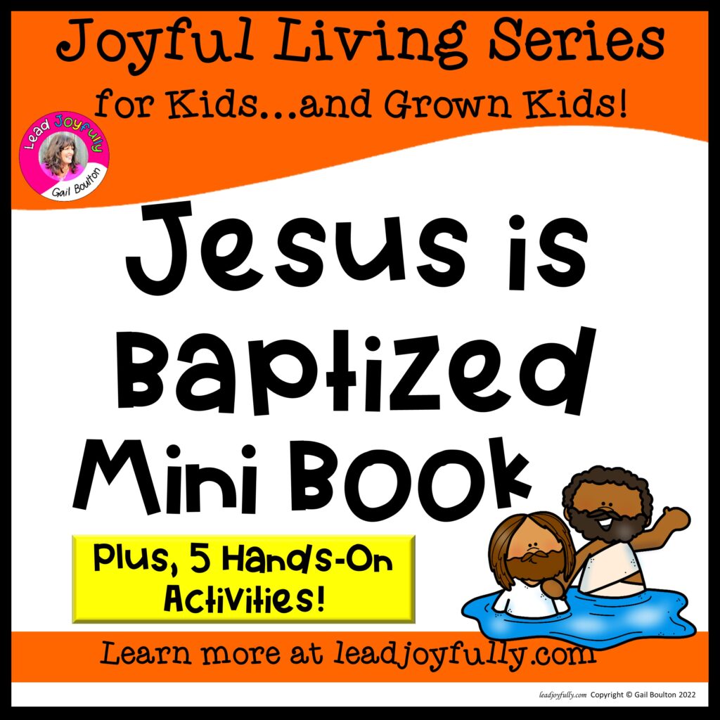 JESUS IS BAPTIZED Mini Book with FIVE Hands-On Activities: Joyful ...