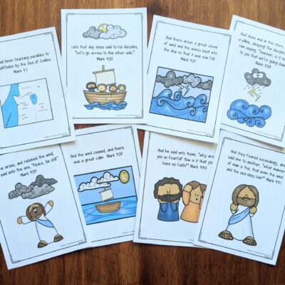 JESUS CALMS THE STORM Mini Book with FIVE Hands-On Activities: Joyful ...